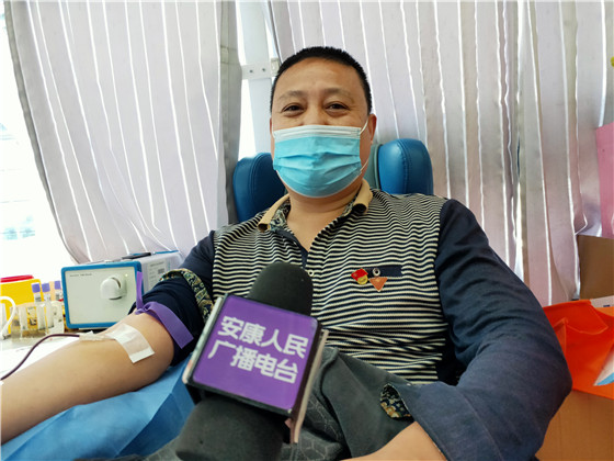 汉滨区第一医院医护人员踊献热血暖寒冬