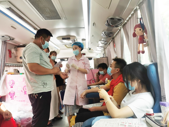 旬阳县蜀河镇组织开展夏季爱心献血活动