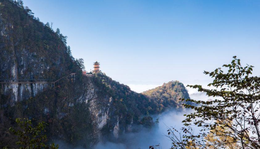 塔云山景区风光。新华社发