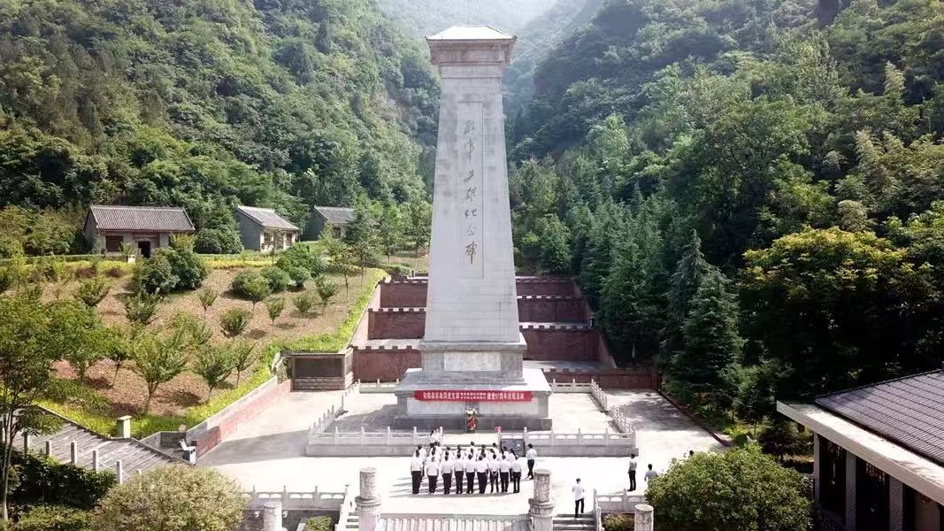 坐落在旬阳市红军镇的红军纪念馆。